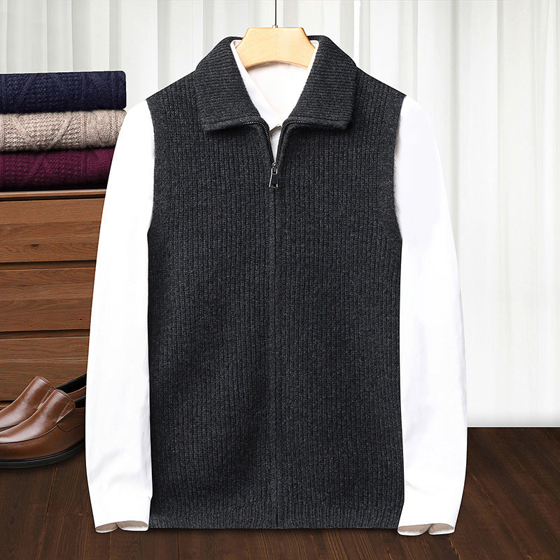 Autumn Winter Zippered Casual Vest