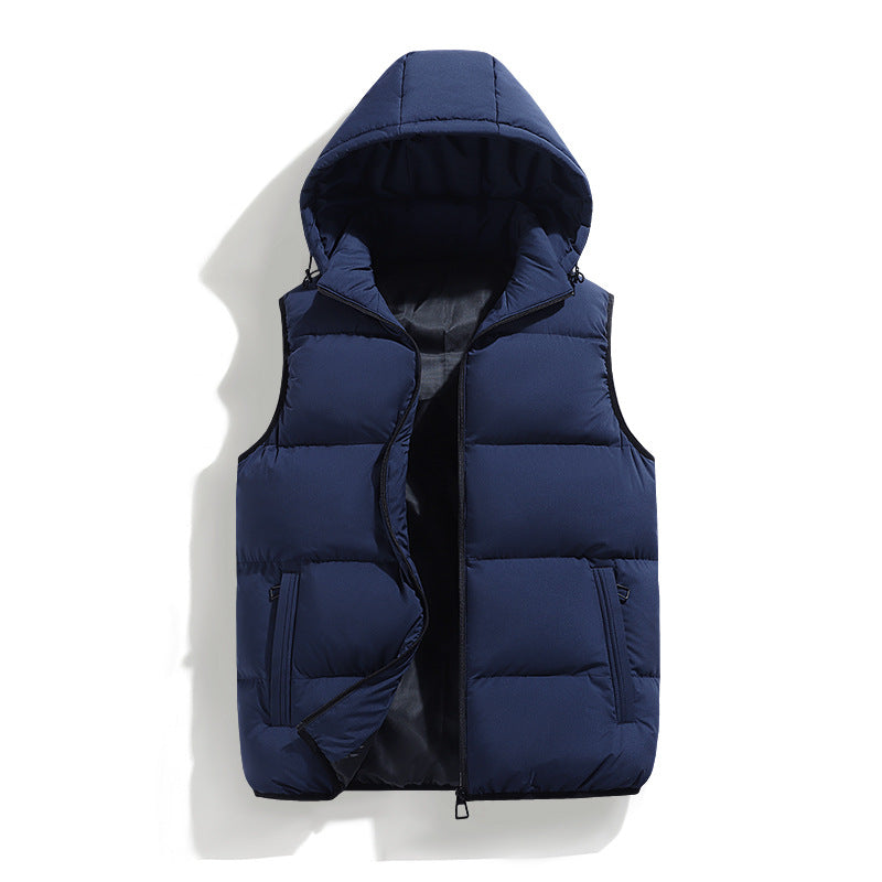 Detachable Hooded Puffer Jacket - Men