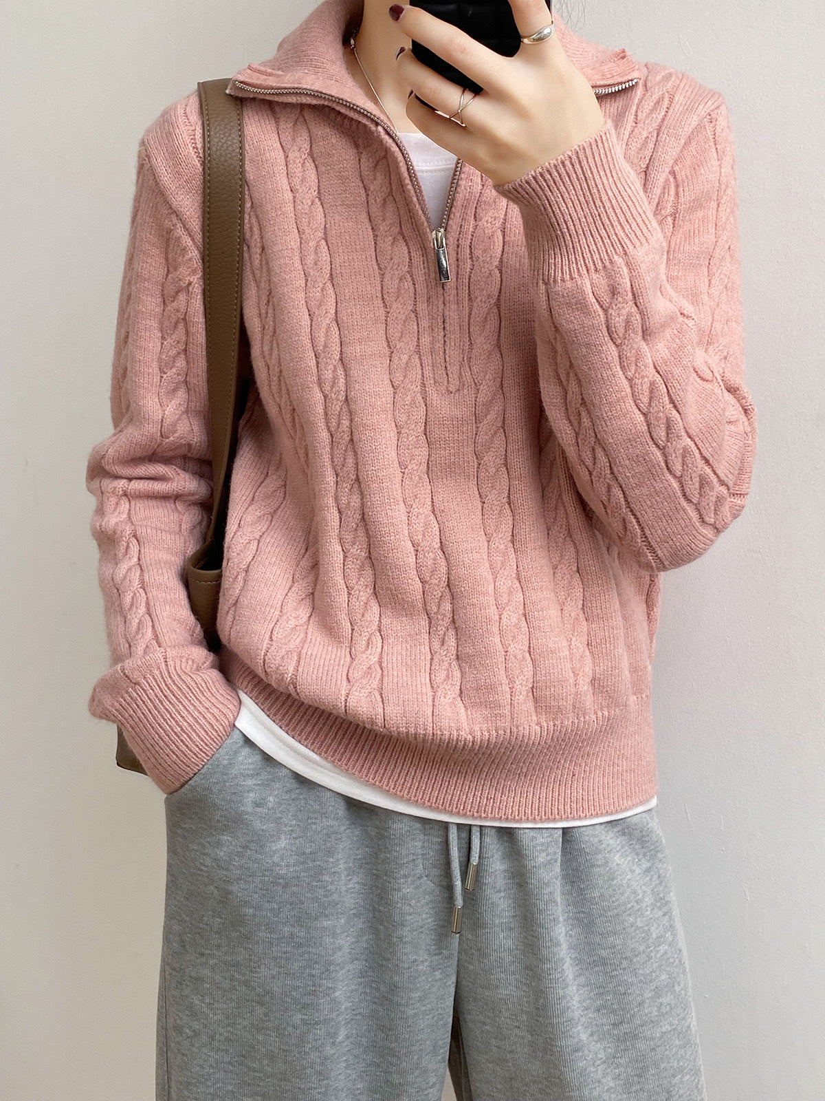 Vintage Half Zip Sweater