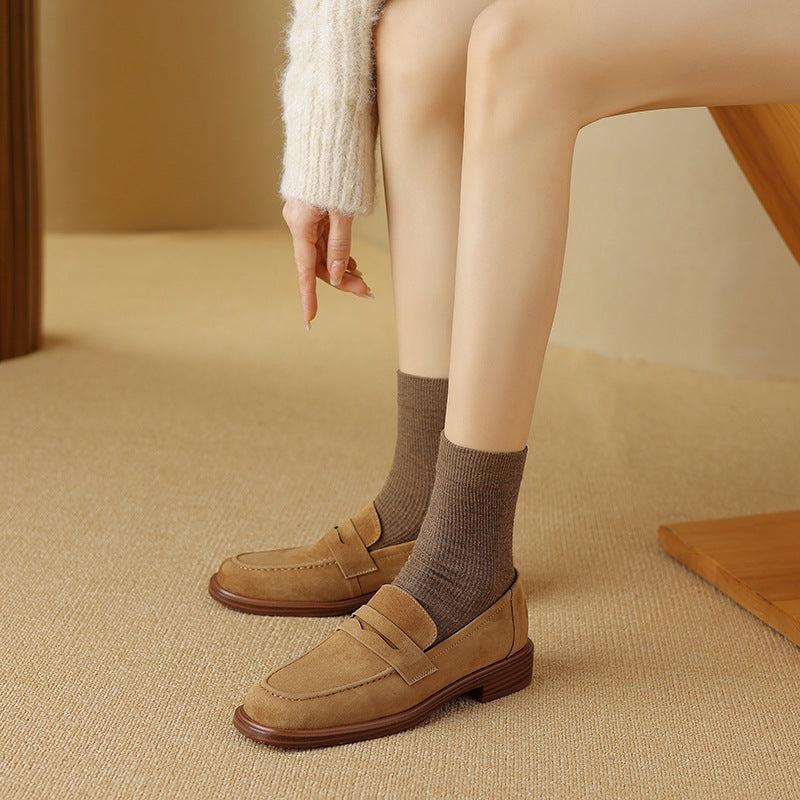 Classic Suede Lady Loafers