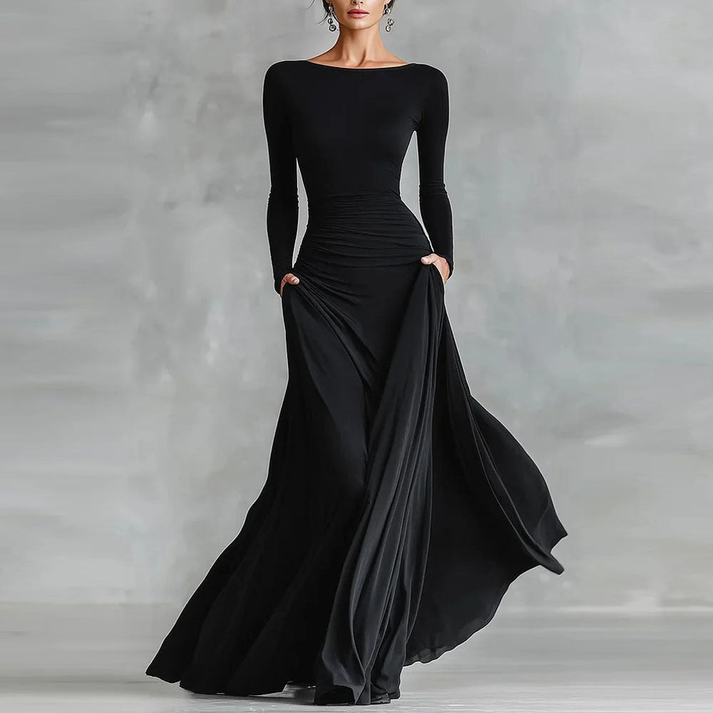Elegant Waist-Cinching Dress