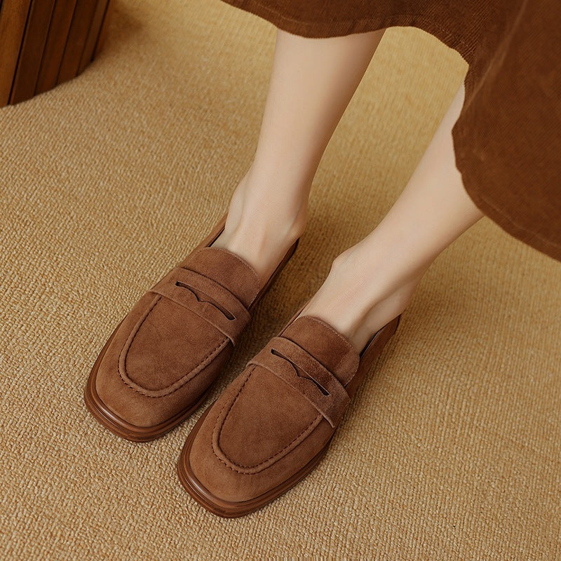 Classic Suede Lady Loafers