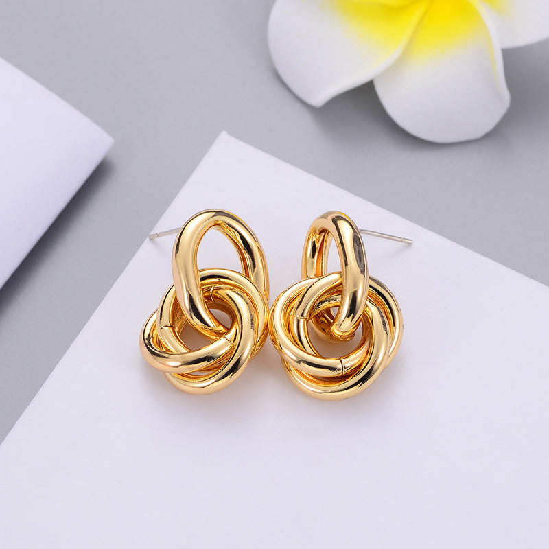 Inlaid Hook Earrings