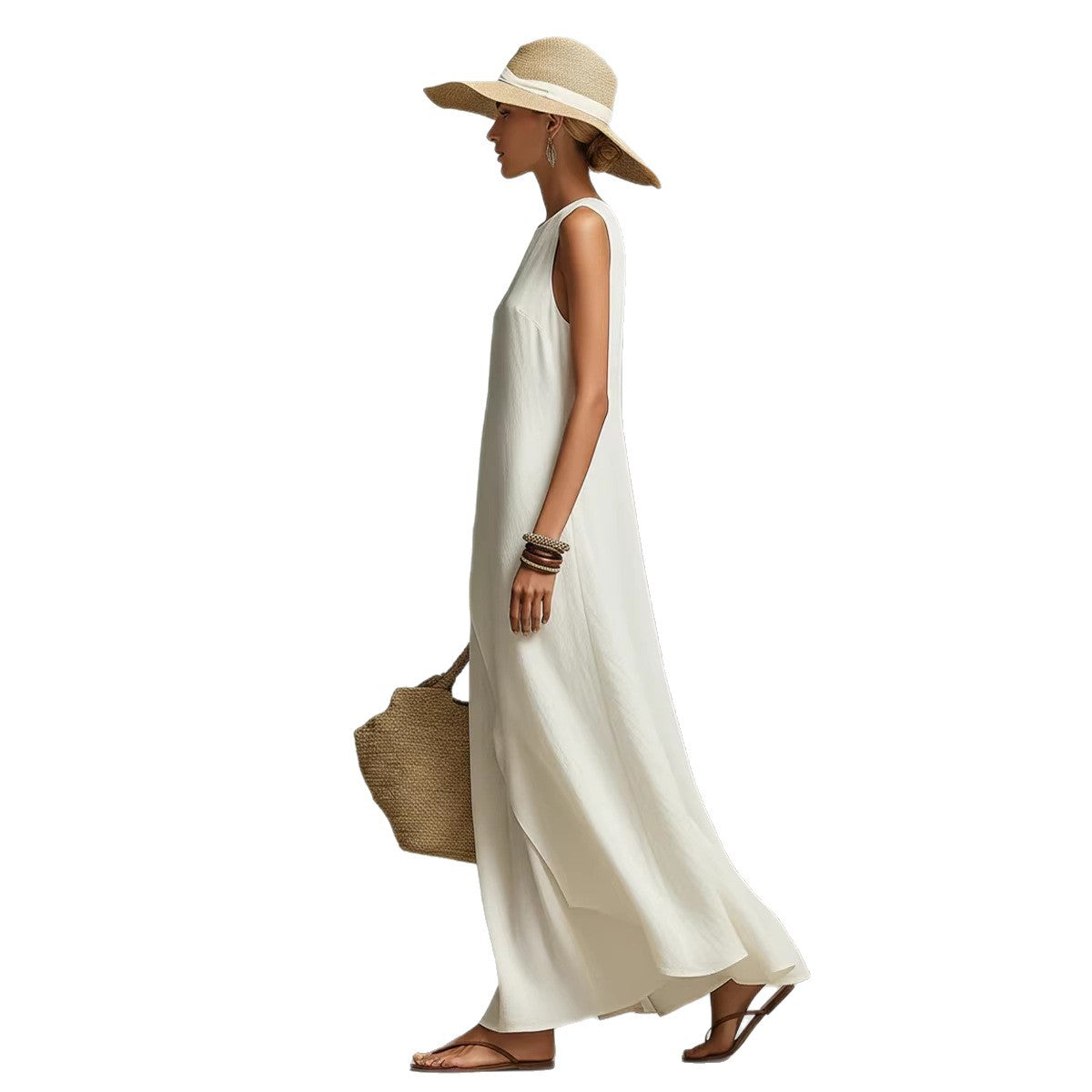 Asymmetrical Hem Modern Style Dress