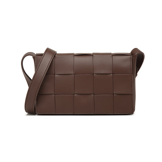 Woven Crossbody Leather Bag