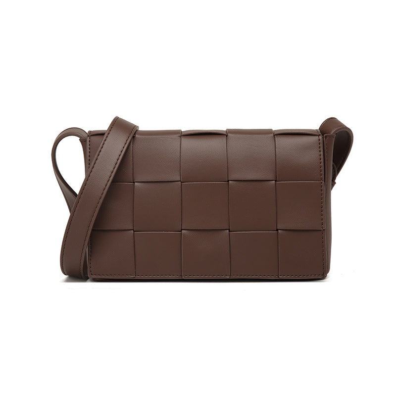 Woven Crossbody Leather Bag