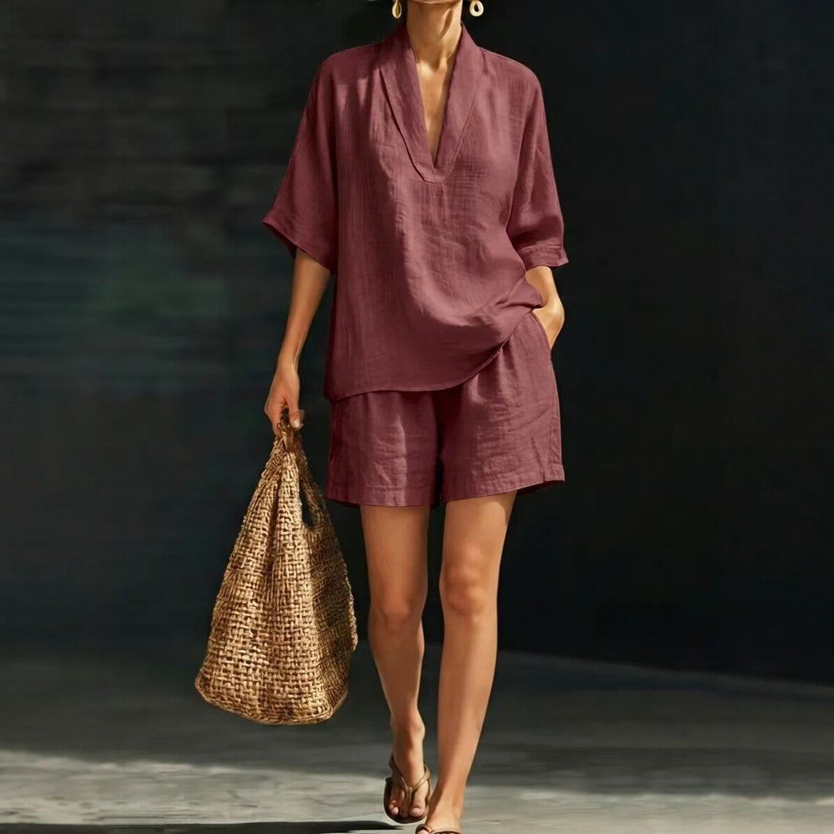 Summer Casual Loose Beach Set