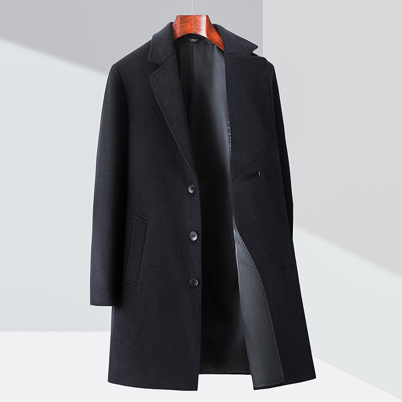 Business Casual Woolen Trench