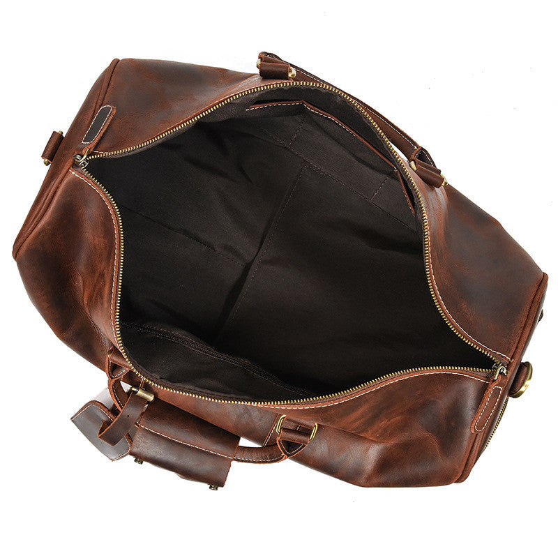 Premium Leather Duffel Bag