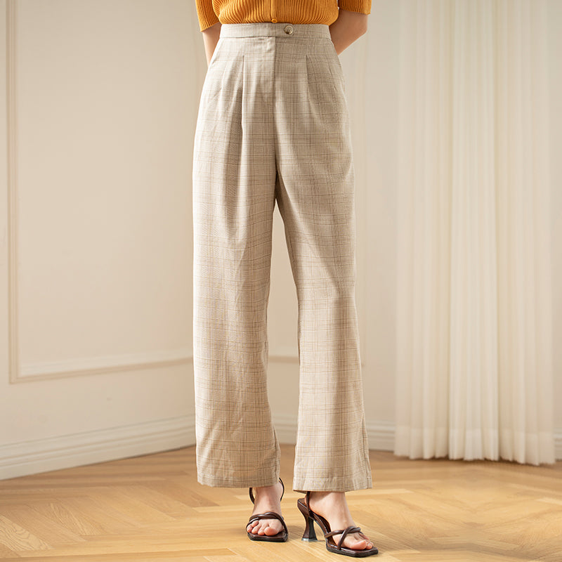 Spring Plaid Pants