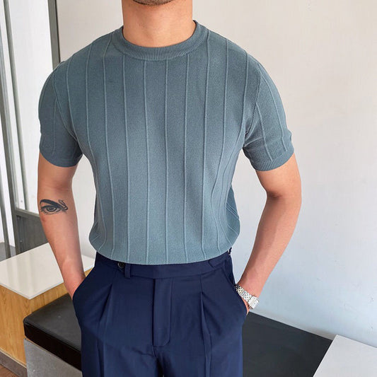 Ribbed Korean T-shirt