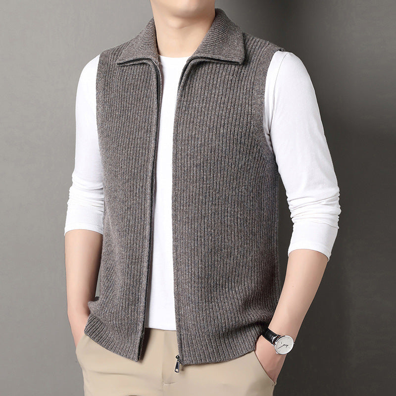 Autumn Winter Zippered Casual Vest