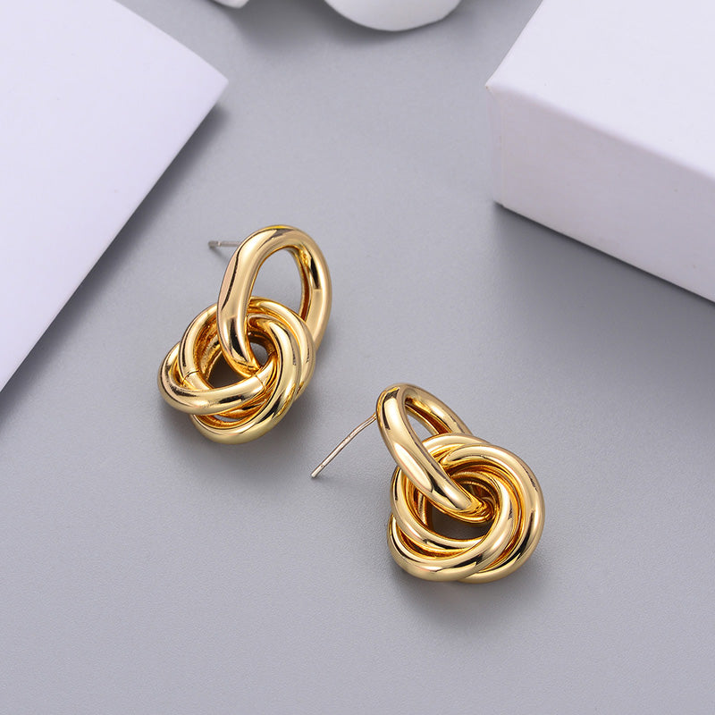 Inlaid Hook Earrings