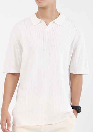 Turn-down Collar Polo T-shirt