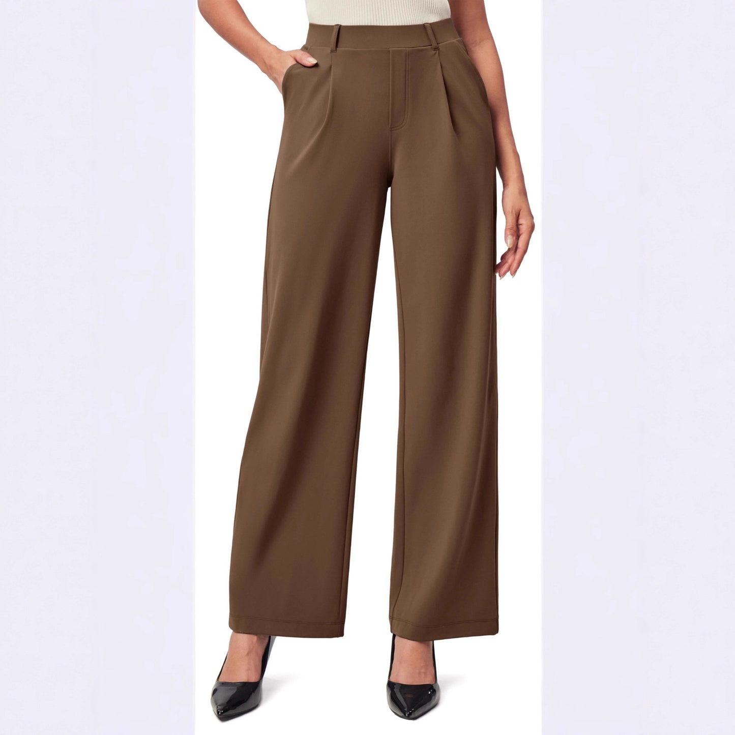 Stylish High Waist Stretchy Business Pants