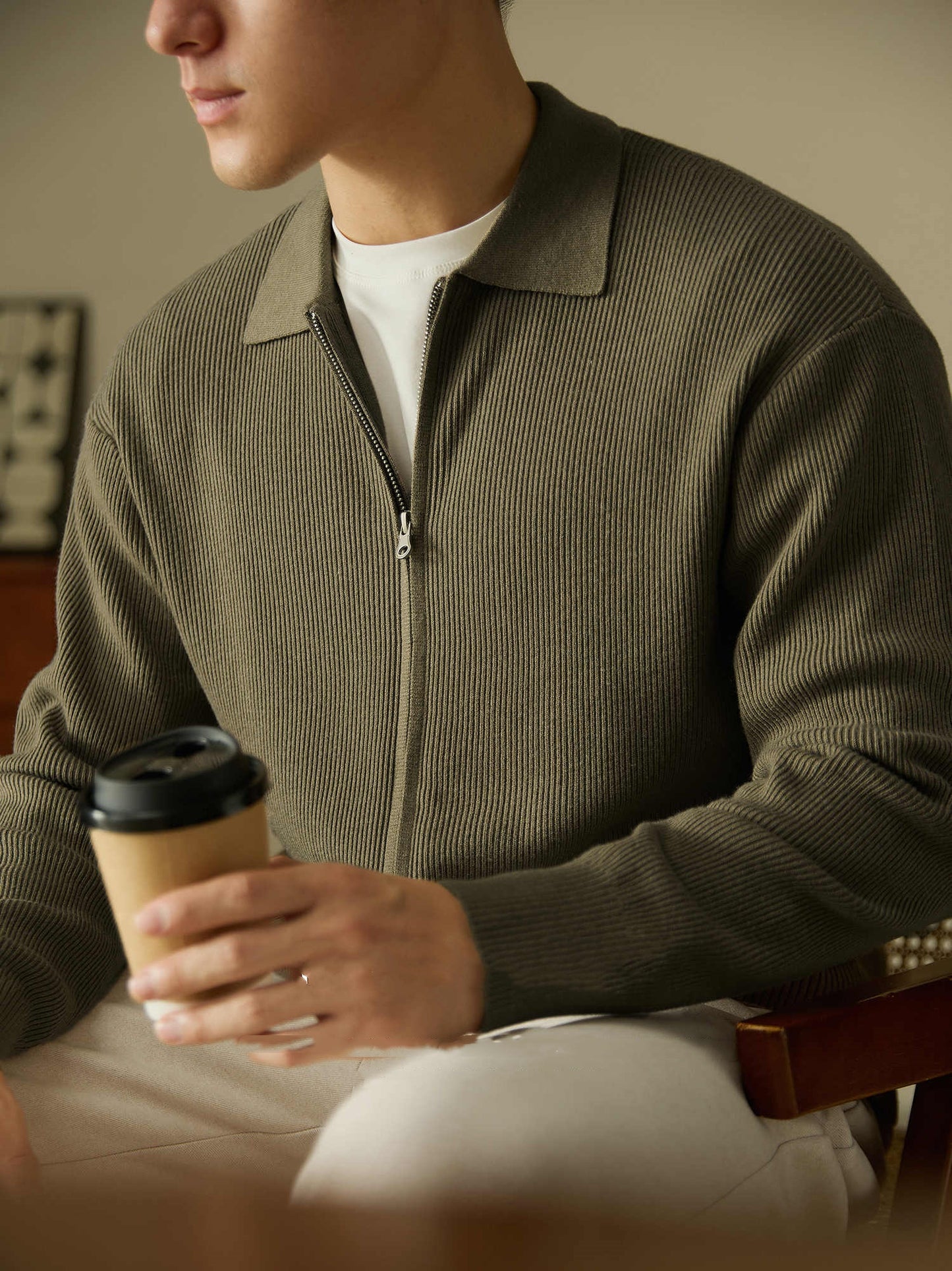 Cardigan Zip Sweater