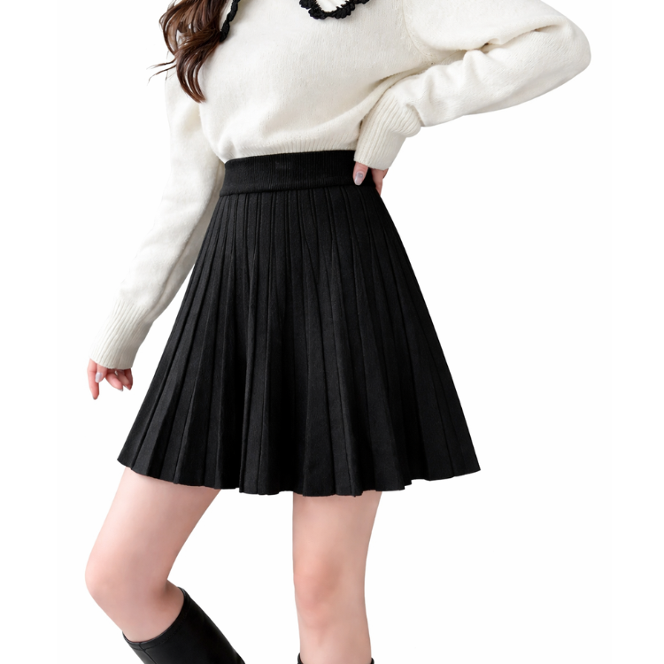 Pleated Mini Skirt