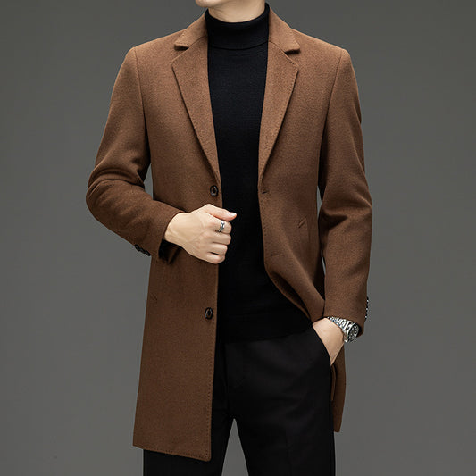 Business Casual Woolen Trench
