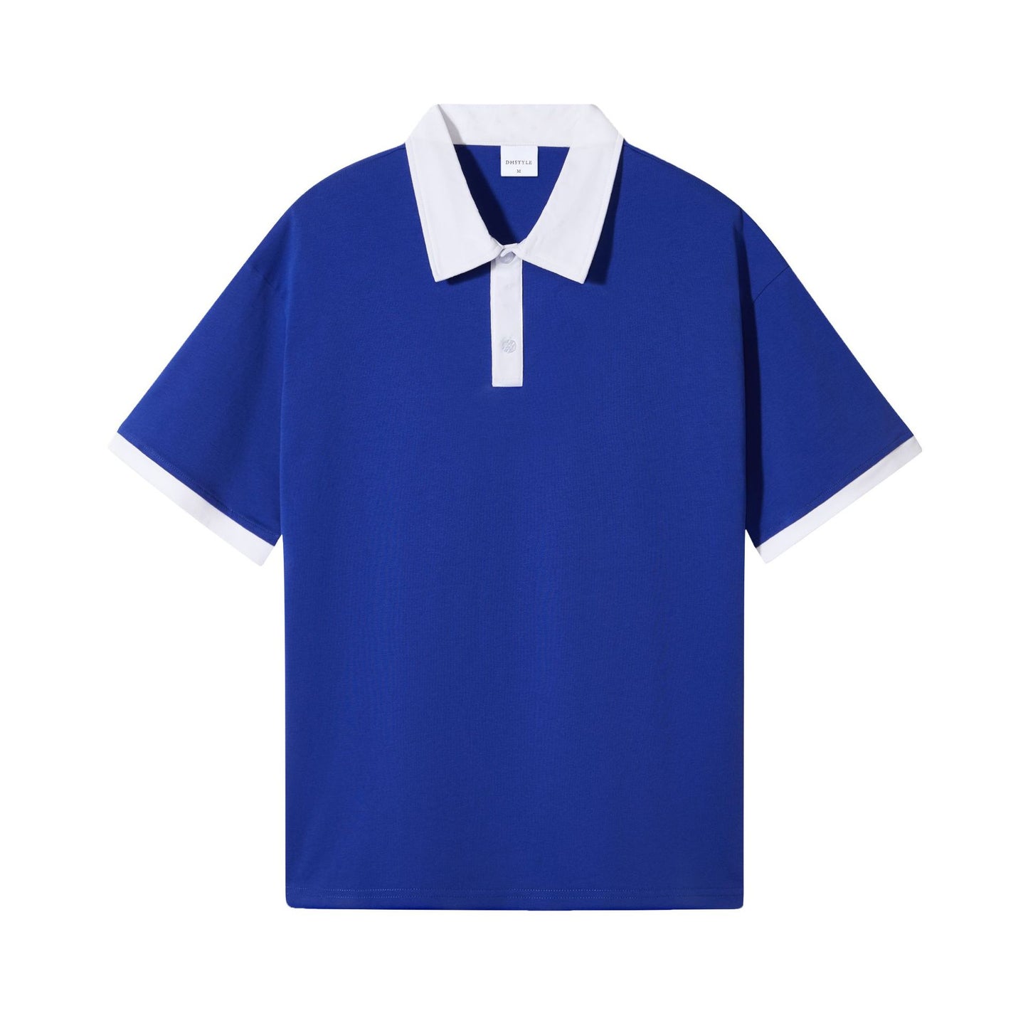 Contrast Color Lapel Polo