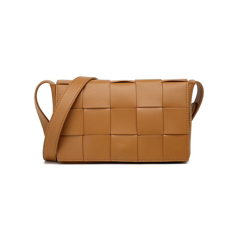 Woven Crossbody Leather Bag