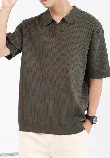 Turn-down Collar Polo T-shirt