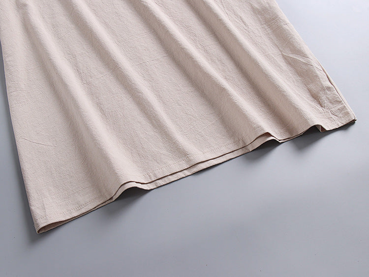 Vintage V-neck Half Sleeves