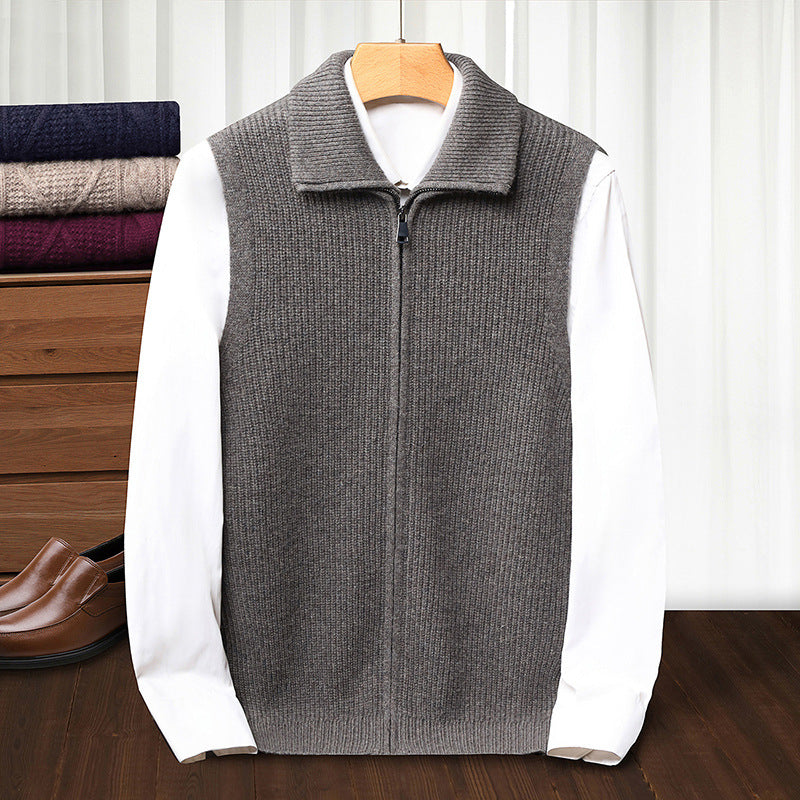 Autumn Winter Zippered Casual Vest