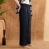 Linen High Waist Lace Trousers