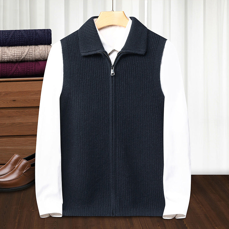 Autumn Winter Zippered Casual Vest