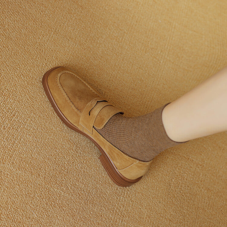 Classic Suede Lady Loafers