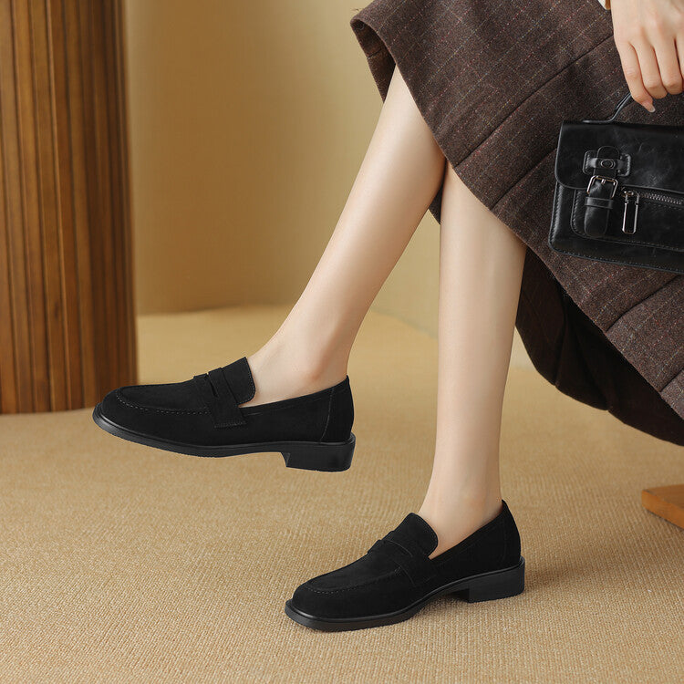 Classic Suede Lady Loafers