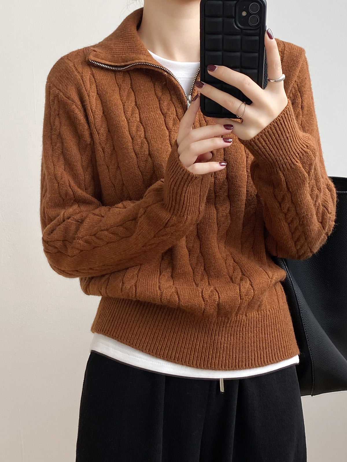 Vintage Half Zip Sweater