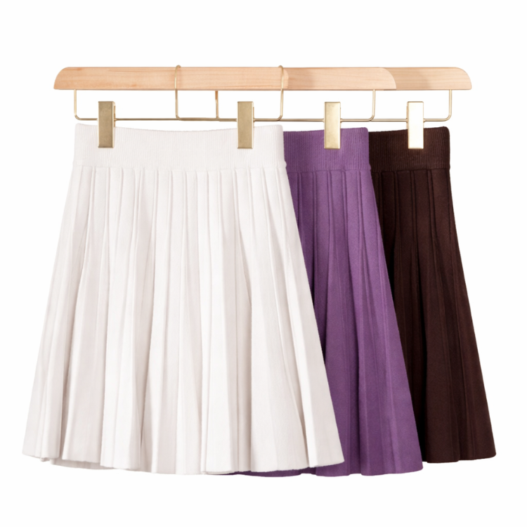Pleated Mini Skirt
