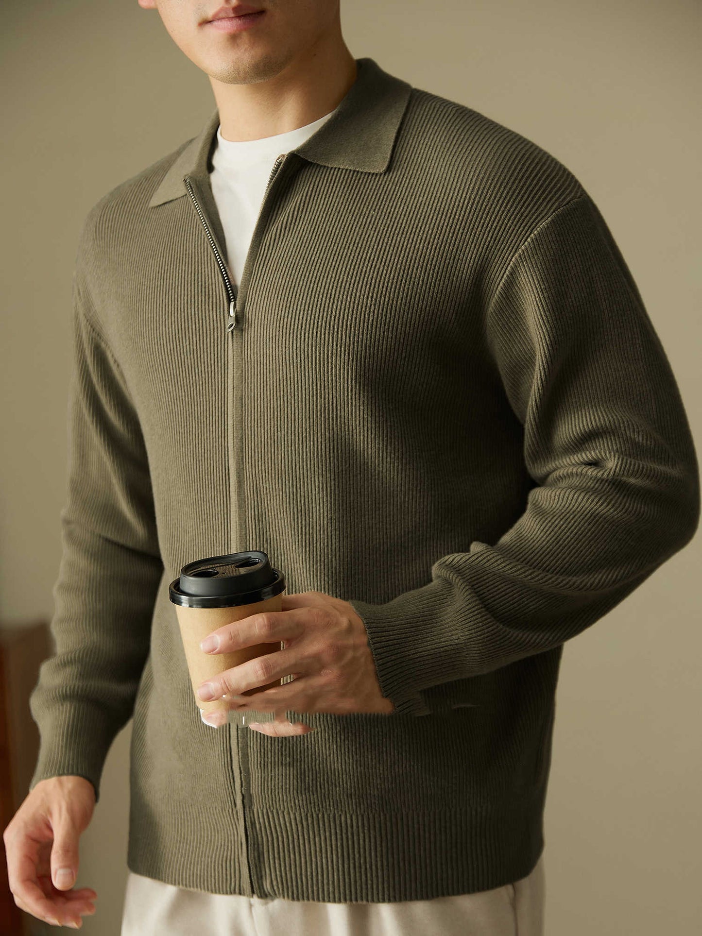 Cardigan Zip Sweater