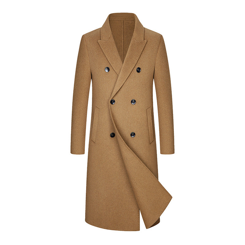 Double Breasted Long Trench Coat