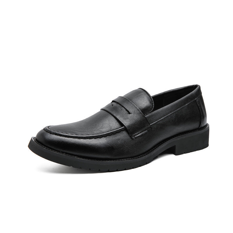 Retro Slip-On Round-Toe British Loafers
