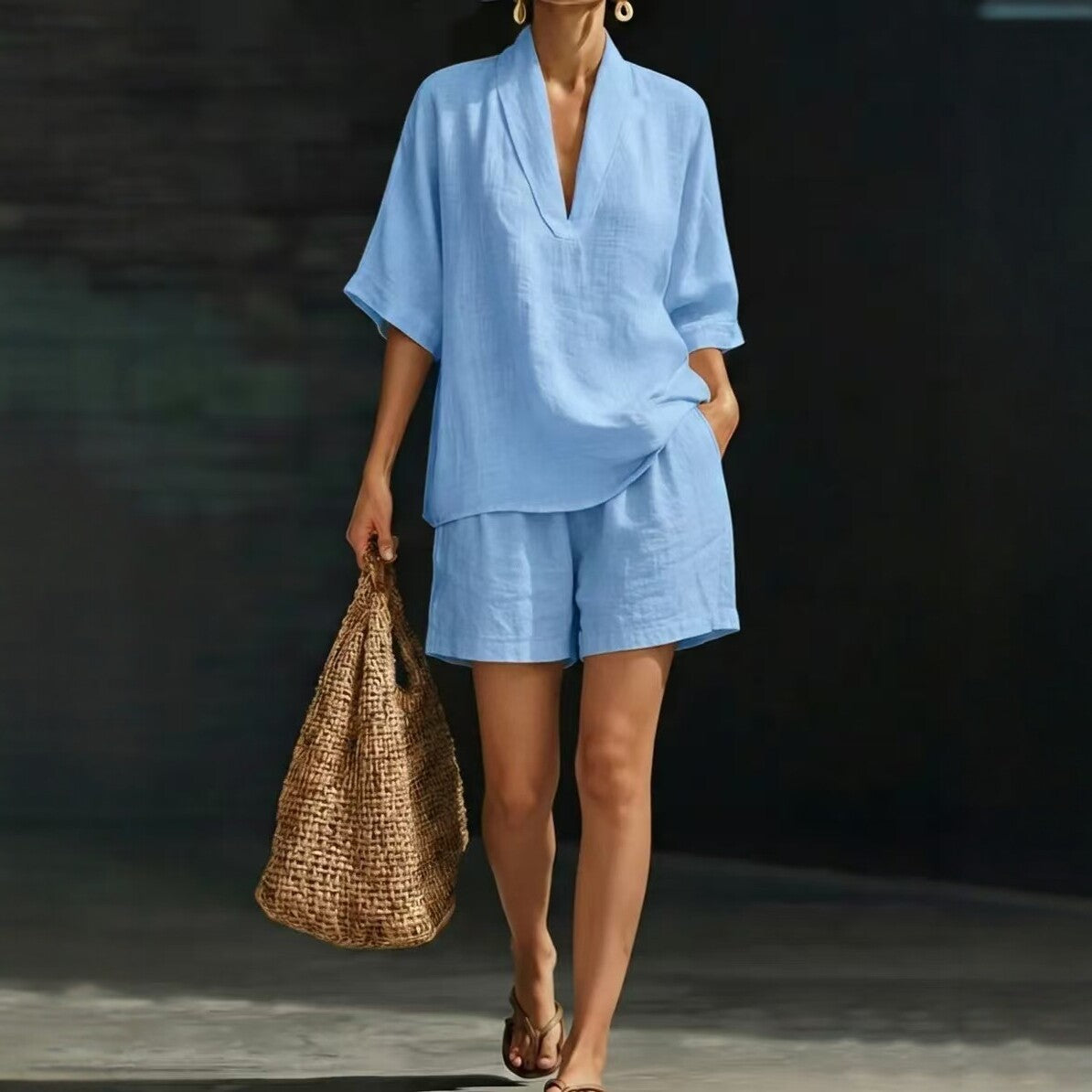 Summer Casual Loose Beach Set