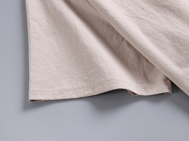 Vintage V-neck Half Sleeves