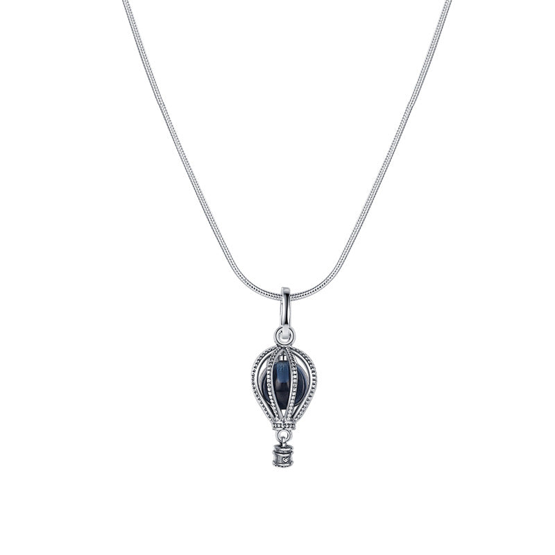 925 Sterling Silver Sea Blue Treasure Necklace
