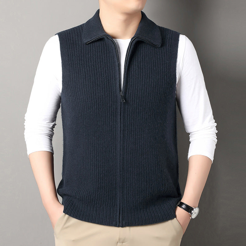 Autumn Winter Zippered Casual Vest