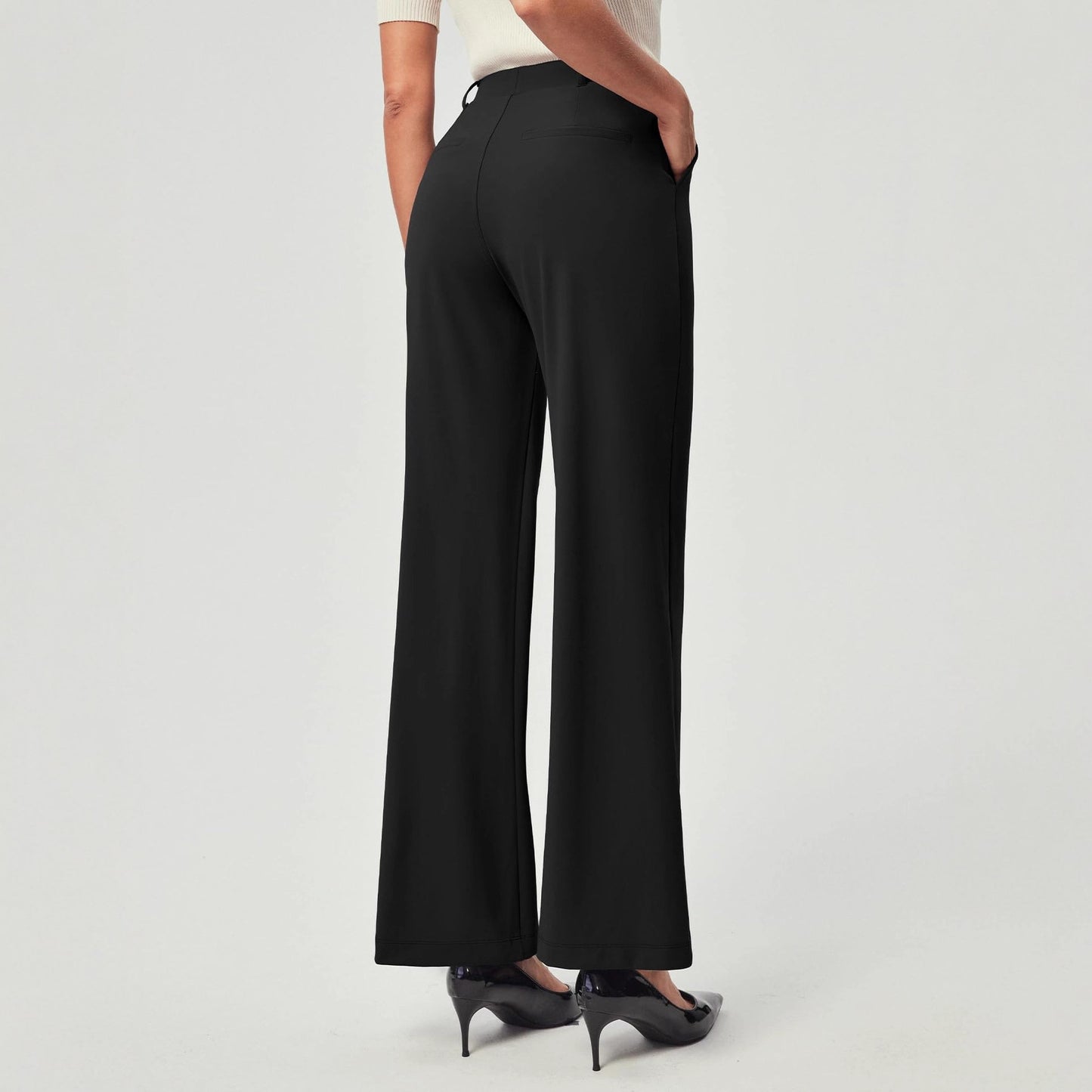 Stylish High Waist Stretchy Business Pants
