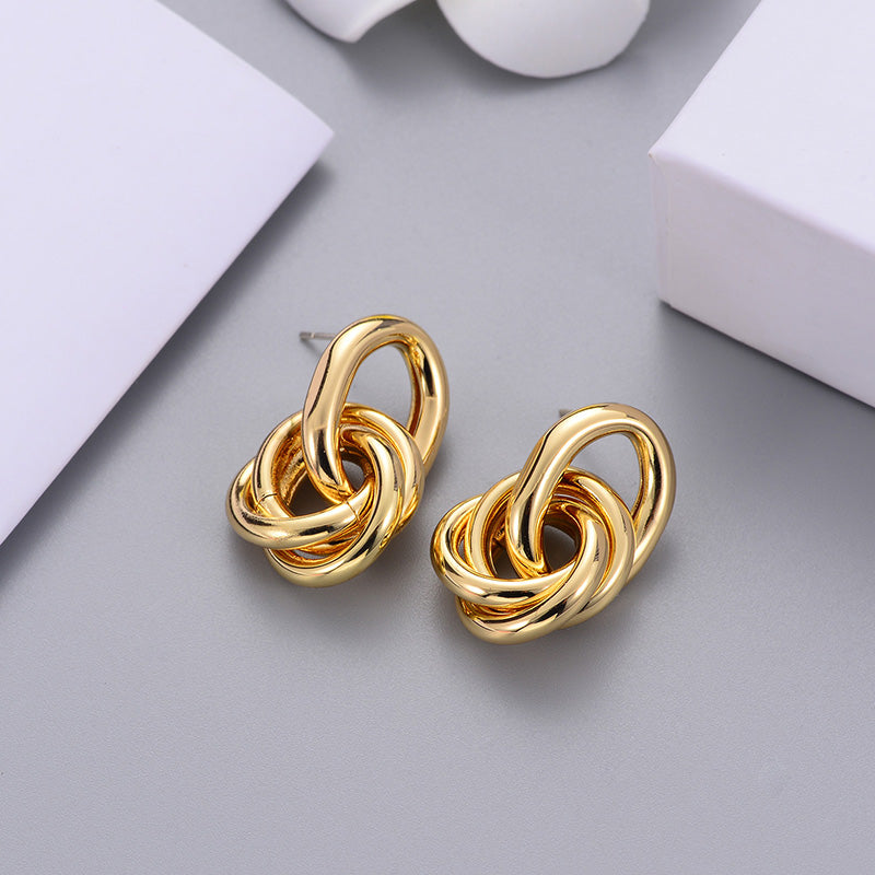 Inlaid Hook Earrings