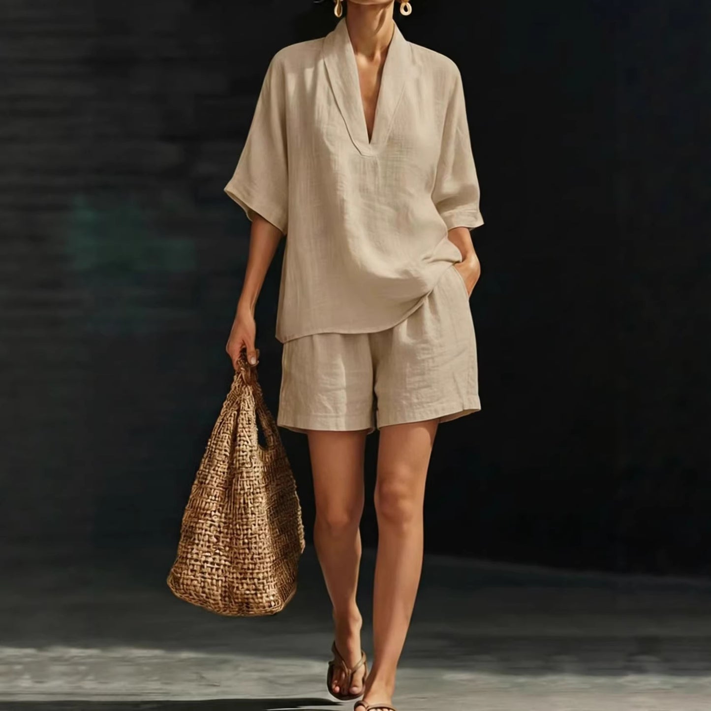 Summer Casual Loose Beach Set