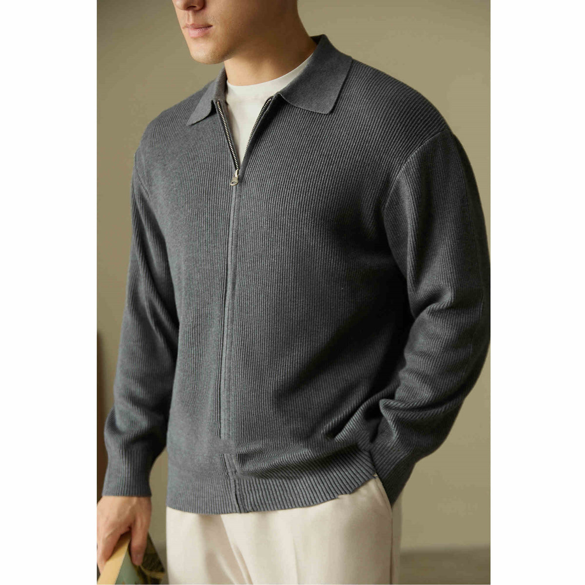 Cardigan Zip Sweater