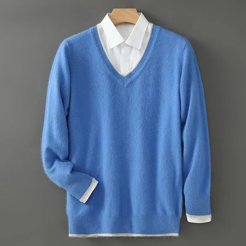Business-Casual Cashmere Knit Sweater