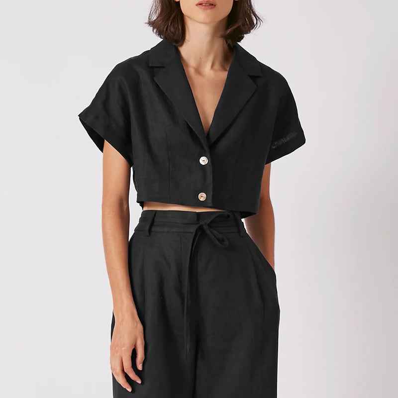 Linen Short Sleeved Shirt
