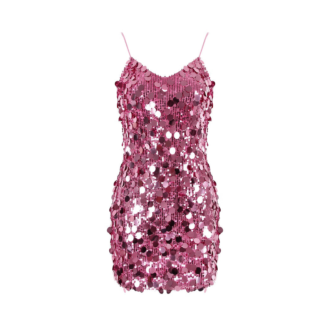 Refined Sequin Party Dress