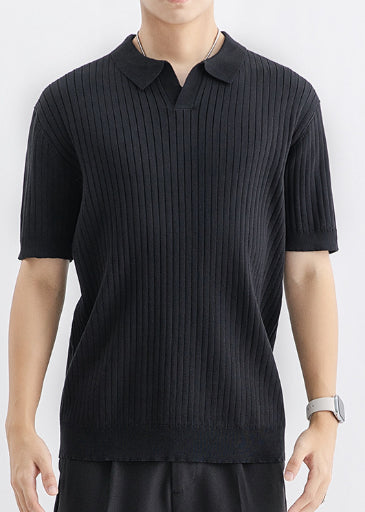 Turn-down Collar Polo T-shirt