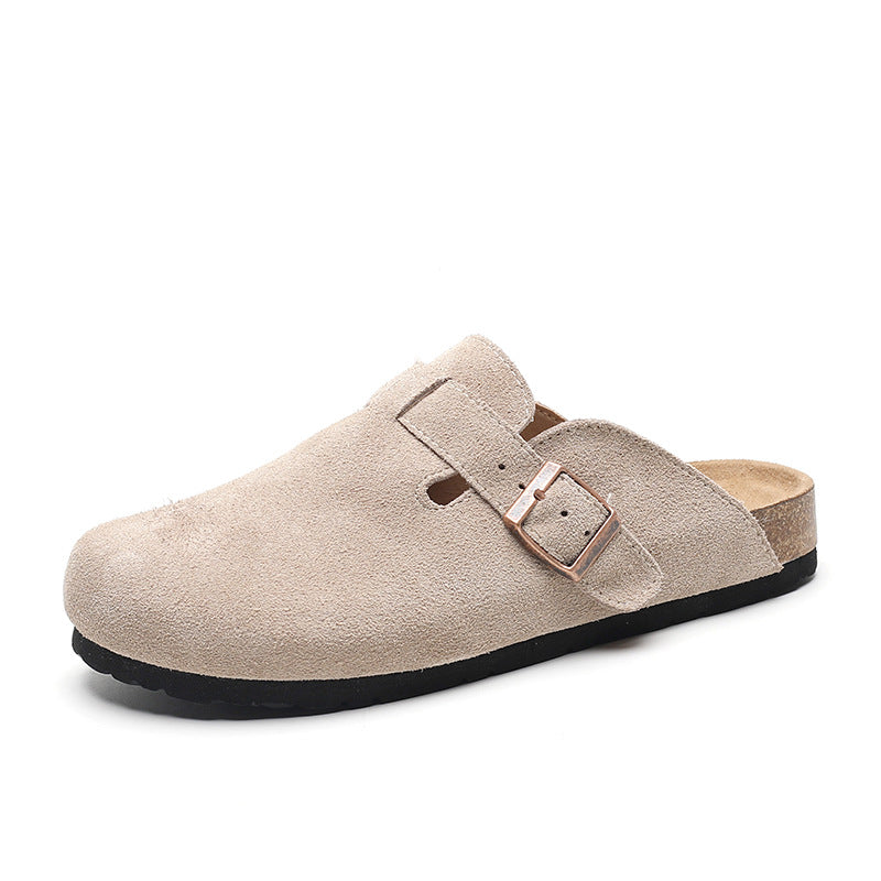 French Retro Suede Clogs
