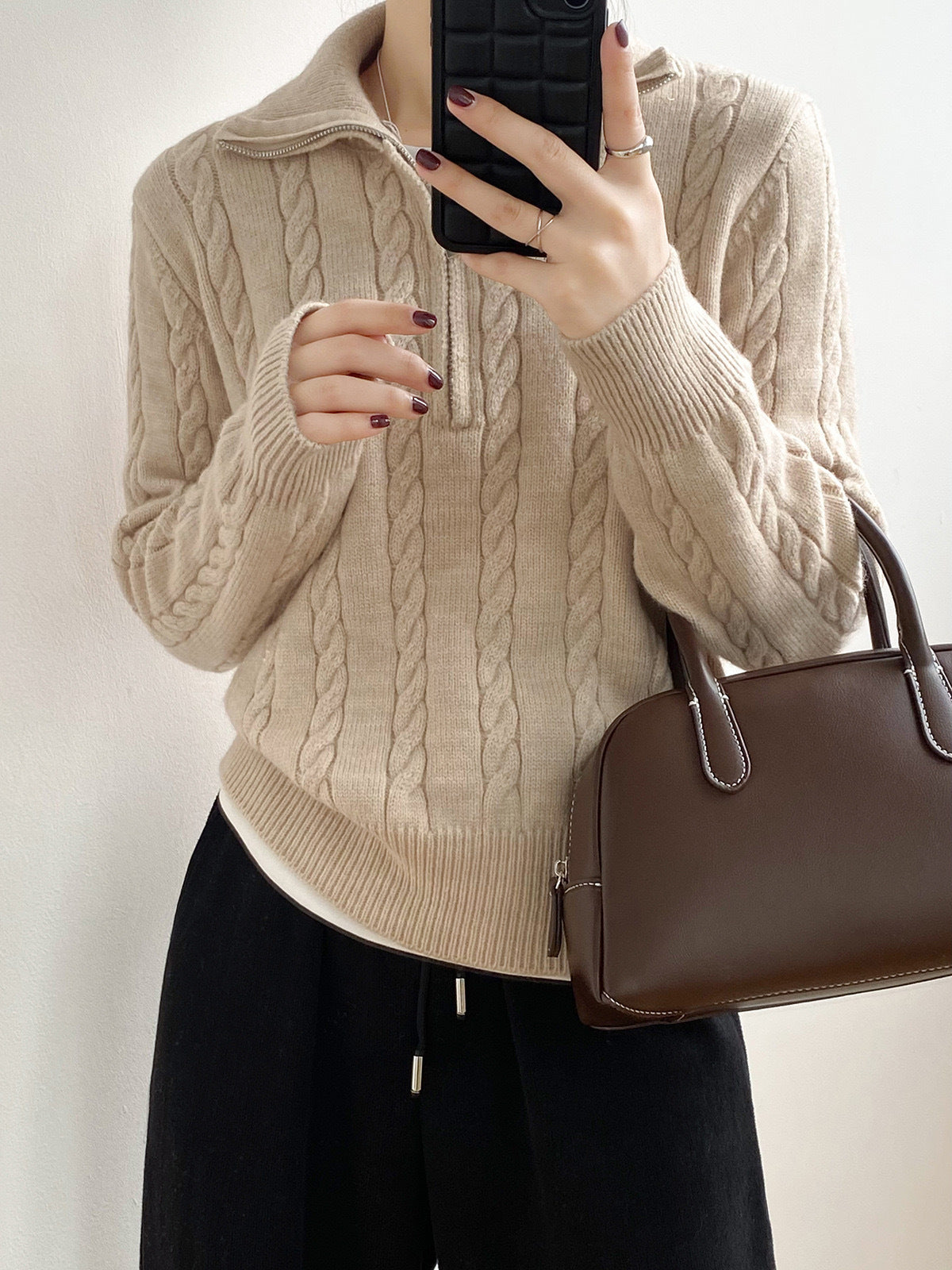 Vintage Half Zip Sweater